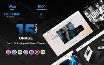 Onage – WordPress Theme for Medical, SaaS, AI Startups, Hosting & Business Consulting