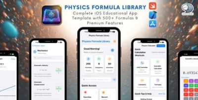 Physics Formula Library - iOS Educational App Template