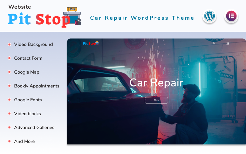 Pit Stop - Car Repair Website with Blog Elementor WordPress Theme Pit Stop - Car Repair Website with Blog Elementor WordPress Theme
