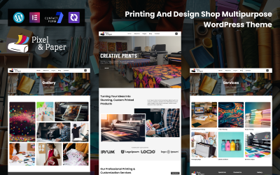PixelPaper - Printing And Design Shop Multipurpose Responsive WordPress Theme