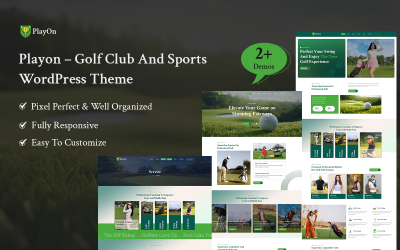 PlayOn – Golf Club And Sports WordPress Theme.