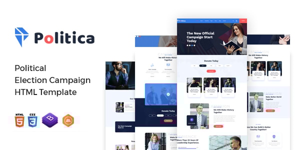 Politica - Political Election Campaign HTML Template Politica - Political Election Campaign HTML Template