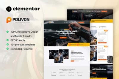 Polivon - Car Body Repair Shop Elementor Pro Template Kit