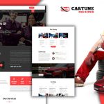 Powar-Cartune Car Repair Services Landing Page WordPress Theme