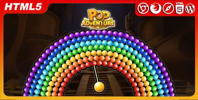 Pop Adventure - HTML5 Game For Website (Included HTML5 Only)