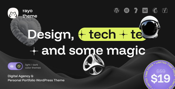 Rayo - Digital Agency & Personal Portfolio WordPress Theme Rayo - Digital Agency & Personal Portfolio WordPress Theme