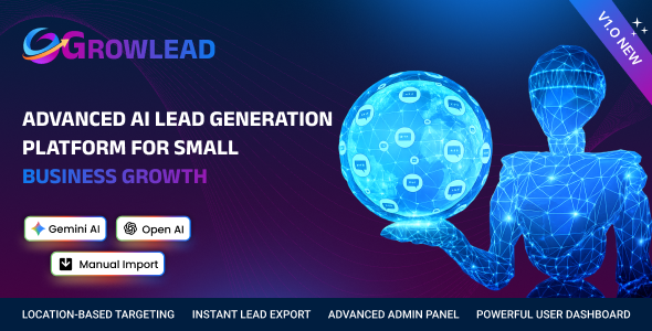 GrowLead – Smart AI Lead Generation & Business Growth SaaS Platform (MERN Stack) GrowLead – Smart AI Lead Generation & Business Growth SaaS Platform (MERN Stack)