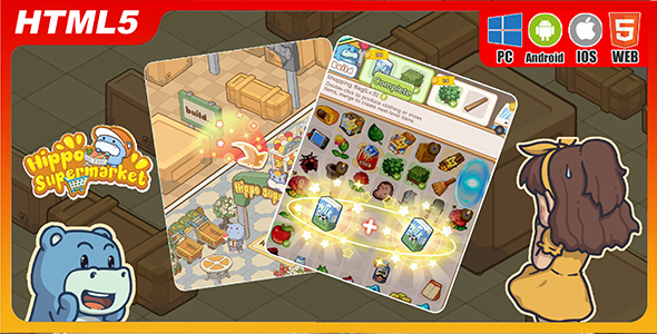 Hippo Supermarket - Html5 Game For Website Hippo Supermarket - Html5 Game For Website