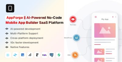AppForge – AI-Powered No-Code Mobile App Builder SaaS Platform