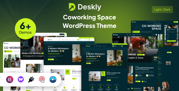 Deskly - Coworking Space WordPress Theme Deskly - Coworking Space WordPress Theme