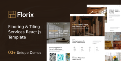Florix | Flooring & Tiling Services React Js Template