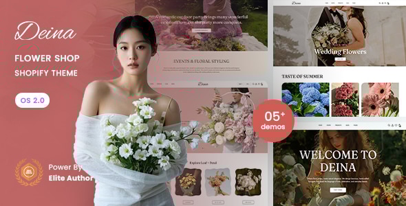Deina - Flower Shop Shopify 2.0 Theme Deina - Flower Shop Shopify 2.0 Theme