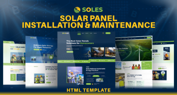 Soles - Solar Panel Installation & Maintenance Html Template Soles - Solar Panel Installation & Maintenance Html Template
