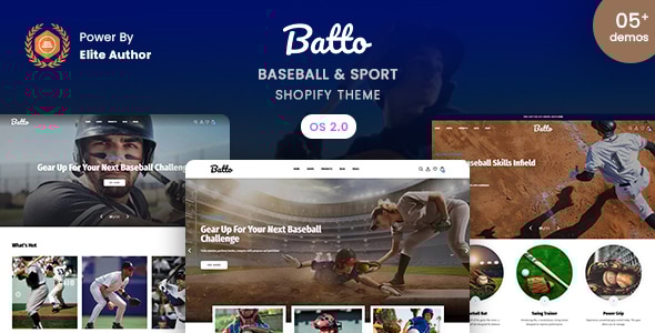 Batto - Baseball & Sport Shopify 2.0 Theme Batto - Baseball & Sport Shopify 2.0 Theme