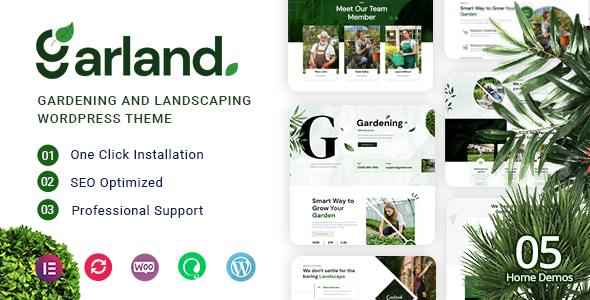 Garland - Gardening and Landscaping WordPress Theme Garland - Gardening and Landscaping WordPress Theme