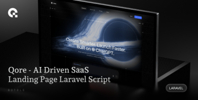 Qore - AI Driven SaaS Landing Page Laravel Script
