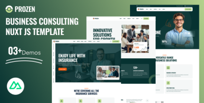 Prozen - Business Consulting Vue Nuxt Js Template