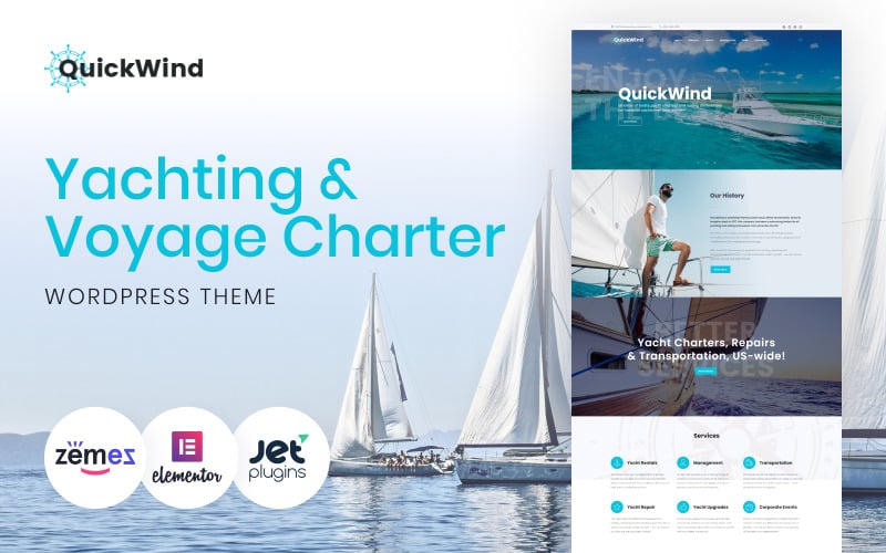 QuickWind - WordPress Yacht Charter Theme QuickWind - WordPress Yacht Charter Theme