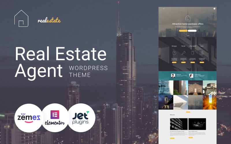 Real Estate - Real Estate Agent WordPress Theme Real Estate - Real Estate Agent WordPress Theme