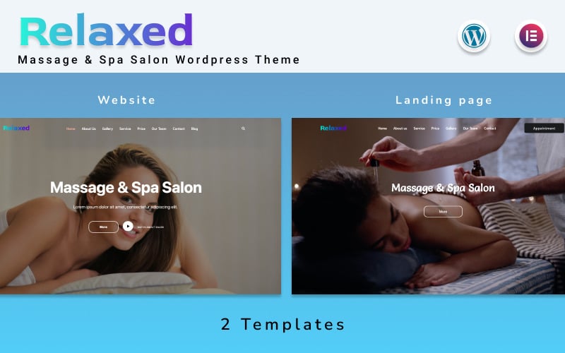 Relaxed - Massage and Spa Salon WordPress Theme Relaxed - Massage and Spa Salon WordPress Theme
