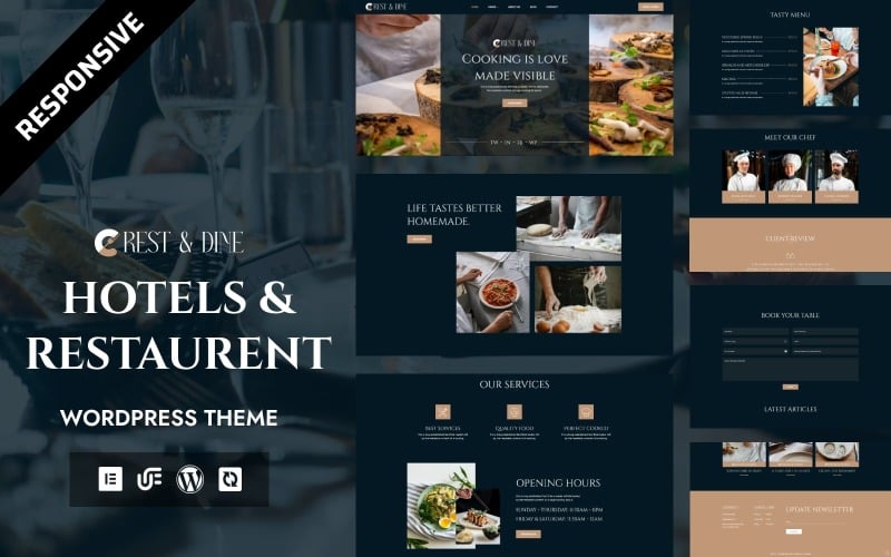 Rest & Dine - RoyalStay Premium Hotel & FoodBloom Gourmet Restaurant WordPress Theme Rest & Dine - RoyalStay Premium Hotel & FoodBloom Gourmet Restaurant WordPress Theme