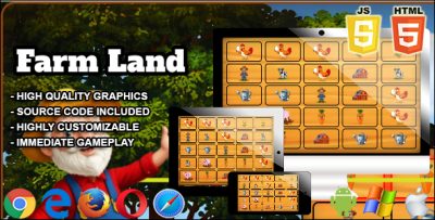 Farm Land – HTML5 Slot Machine