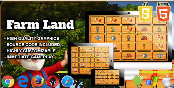 Farm Land – HTML5 Slot Machine Farm Land – HTML5 Slot Machine