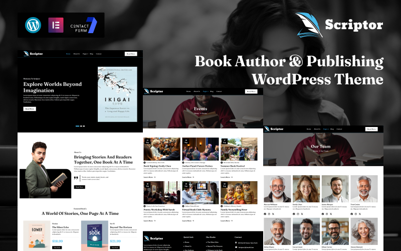 Scriptor – Book Author & Publishing WordPress Theme Scriptor – Book Author & Publishing WordPress Theme