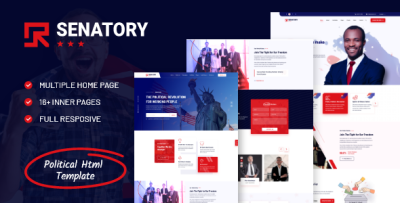 Senatory - Political Election Campaign HTML Template