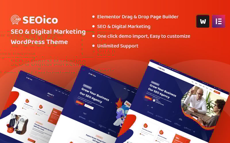 Seoico - SEO & Digital Marketing WordPress Theme Seoico - SEO & Digital Marketing WordPress Theme