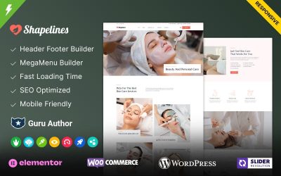 ShapeLines - Skin Beauty, Cosmetic and Medical WordPress Theme