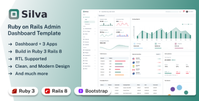Silva - Ruby on Rails Admin & Dashboard Template