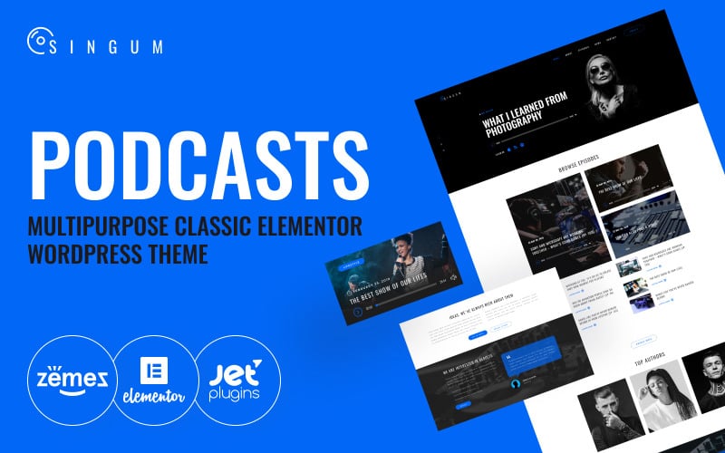 Singum - Podcaster Multipurpose Classic WordPress Elementor Theme Singum - Podcaster Multipurpose Classic WordPress Elementor Theme