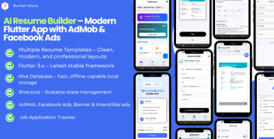 Smart Resume Creator & Job Application Tracker – Built with Flutter
