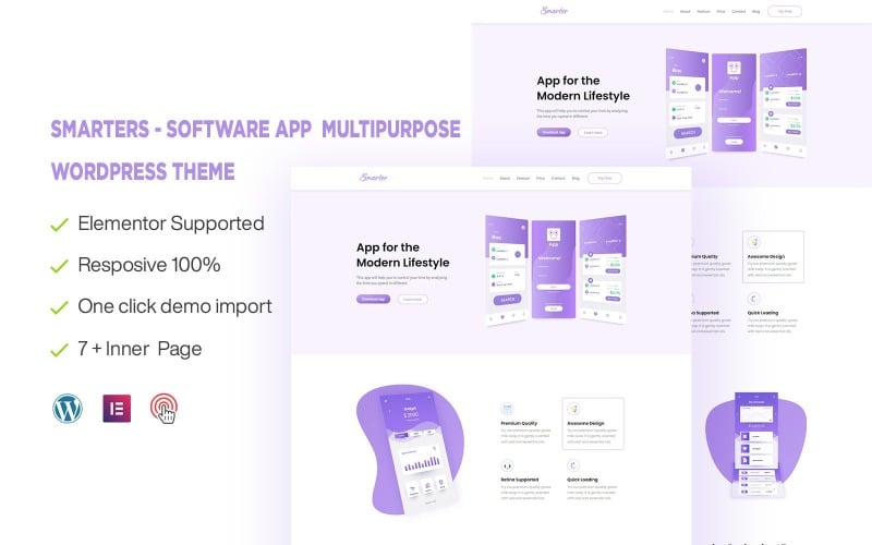 Smarters - Software & App Multipurpose & Responsive WordPress Theme Smarters - Software & App Multipurpose & Responsive WordPress Theme