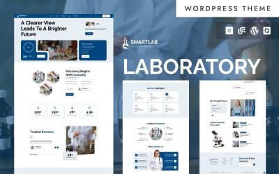 SmartLab - Medical, Clinical, Pathology Laboratory & Diagnostics WordPress Elementor Theme