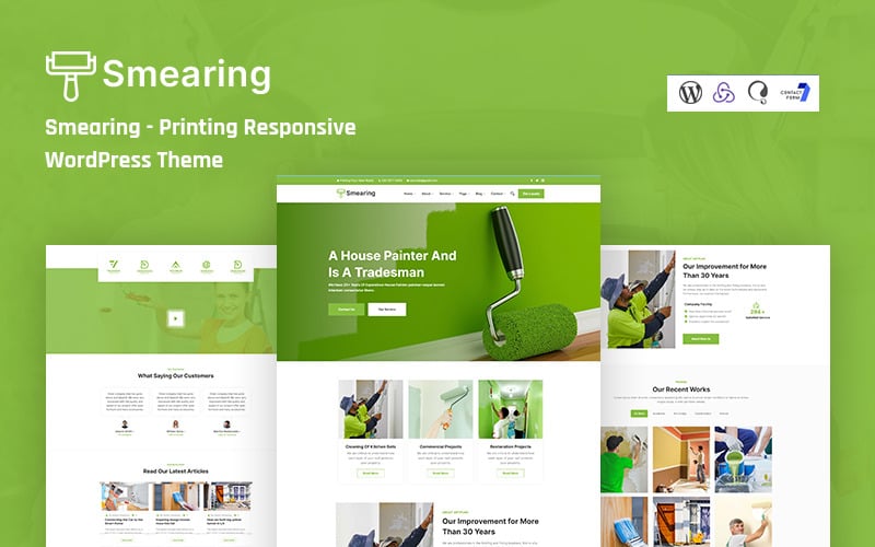 Smearing - Printing Company WordPress Theme Smearing - Printing Company WordPress Theme