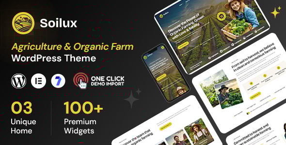 Soilux - Agriculture & Organic Farm WordPress Theme Soilux - Agriculture & Organic Farm WordPress Theme