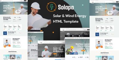 Solapa - Solar and Wind Energy HTML Template