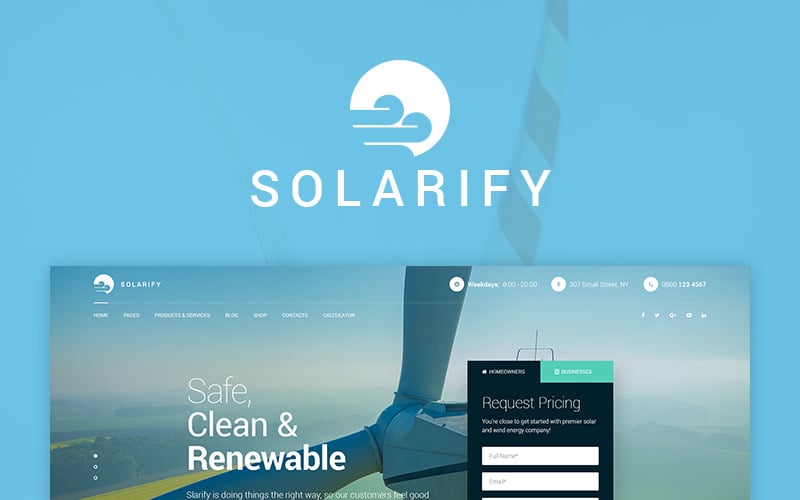 Solarify - Alternative Eco Energy WordPress Theme Solarify - Alternative Eco Energy WordPress Theme