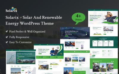 Solarix – Solar And Renewable Energy WordPress Theme.