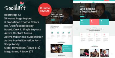SoolHart - Charity NonProfit HTML Template