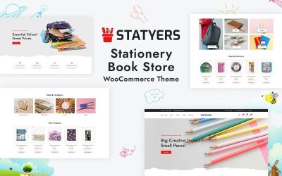 Statyers - Book, Stationery and Gift Store WooCommerce WordPress Theme