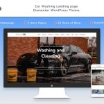 Stellar  - Car Washing Landing page with Blog Wordpress Theme