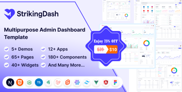 StrikingDash | React, Next.js, Vue, Laravel, NodeJS, Bootstrap Multipurpose Admin Dashboard Template StrikingDash | React, Next.js, Vue, Laravel, NodeJS, Bootstrap Multipurpose Admin Dashboard Template