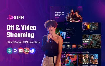 Strm - OTT Platform and Video Streaming Multipurpose WordPress Elementor Theme