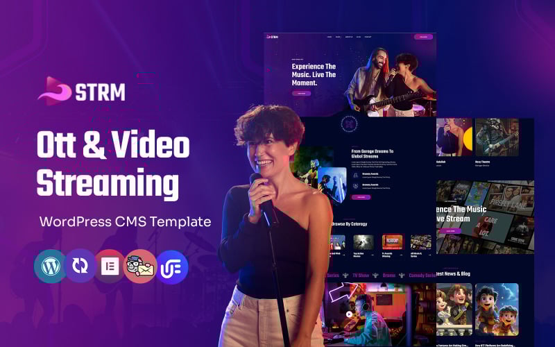 Strm - OTT Platform and Video Streaming Multipurpose WordPress Elementor Theme Strm - OTT Platform and Video Streaming Multipurpose WordPress Elementor Theme