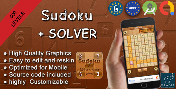 SUDOKU WORLD (Admob + GDPR + Android Studio) SUDOKU WORLD (Admob + GDPR + Android Studio)