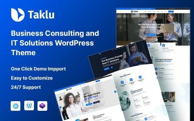 Taklu – Business Consulting & IT Solutions WordPress Theme