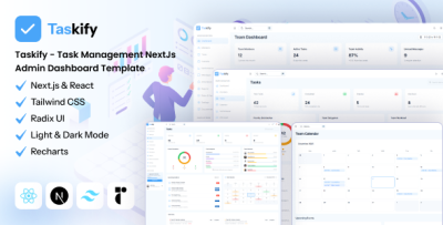 Taskify - Task Management NextJs Admin Dashboard Template